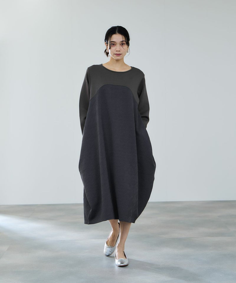 milli de l'air ジャガードコクーンワンピース レディース商品画像-2