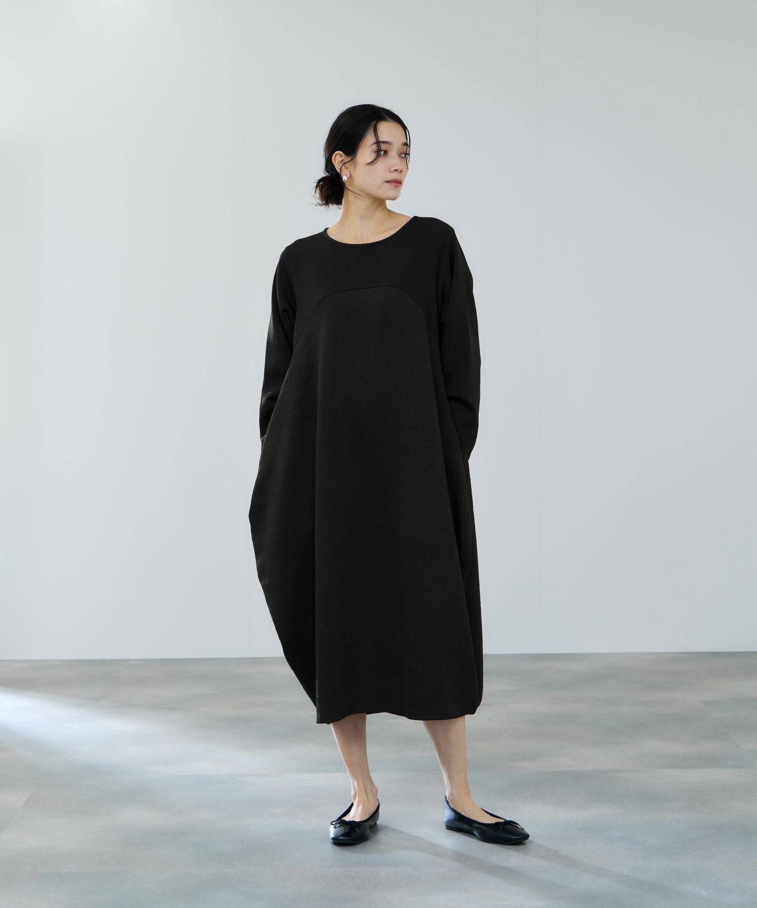 unminou ジャガードコクーンワンピース ジャガードコクーンワンピース(GRAY) | すべての商品 | UN MINOU