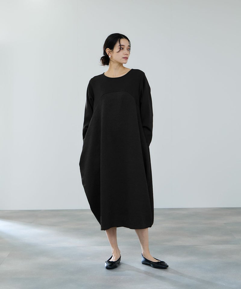 milli de l'air ジャガードコクーンワンピース レディース商品画像-4