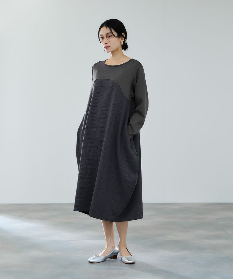 milli de l'air ジャガードコクーンワンピース レディース商品画像-9