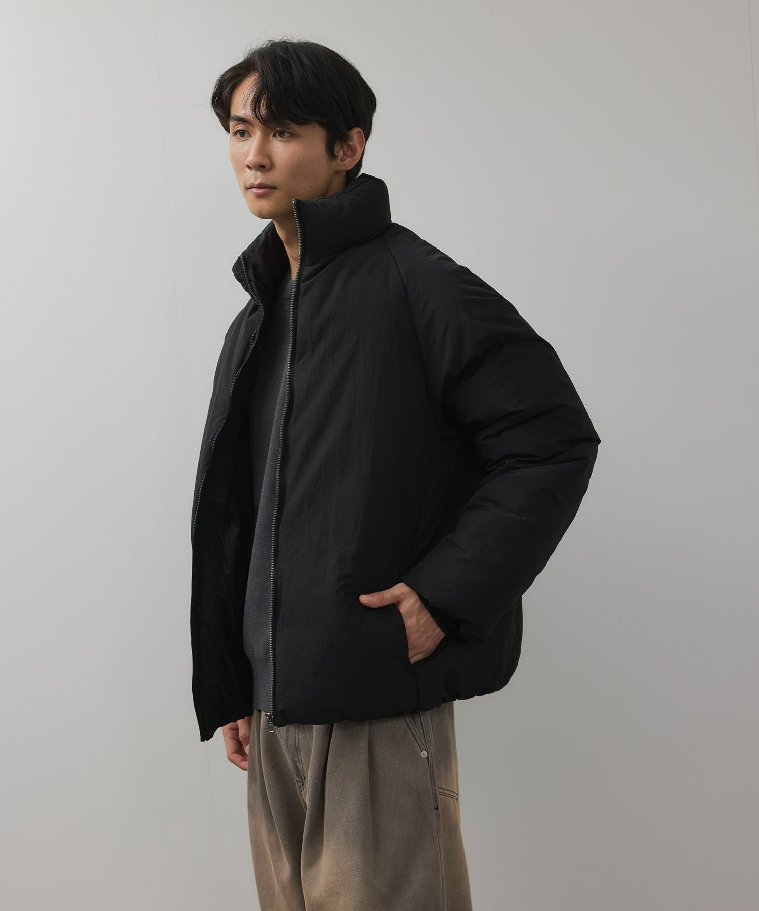 ジャケット Urbancollection URBAN COLLECTION ナイロンワッシャー ノンキルト中綿ブルゾン メンズ