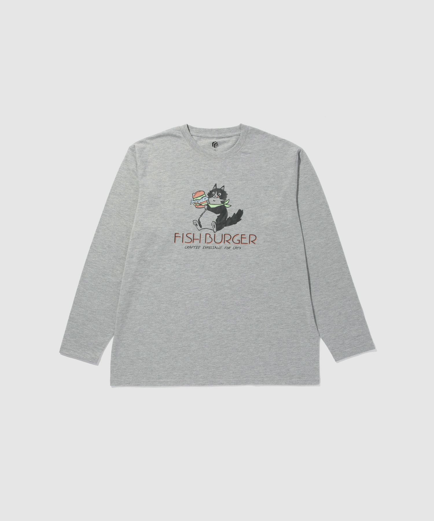 T-GRAPHICS ゆるかわアニマル長袖Tシャツ メンズ