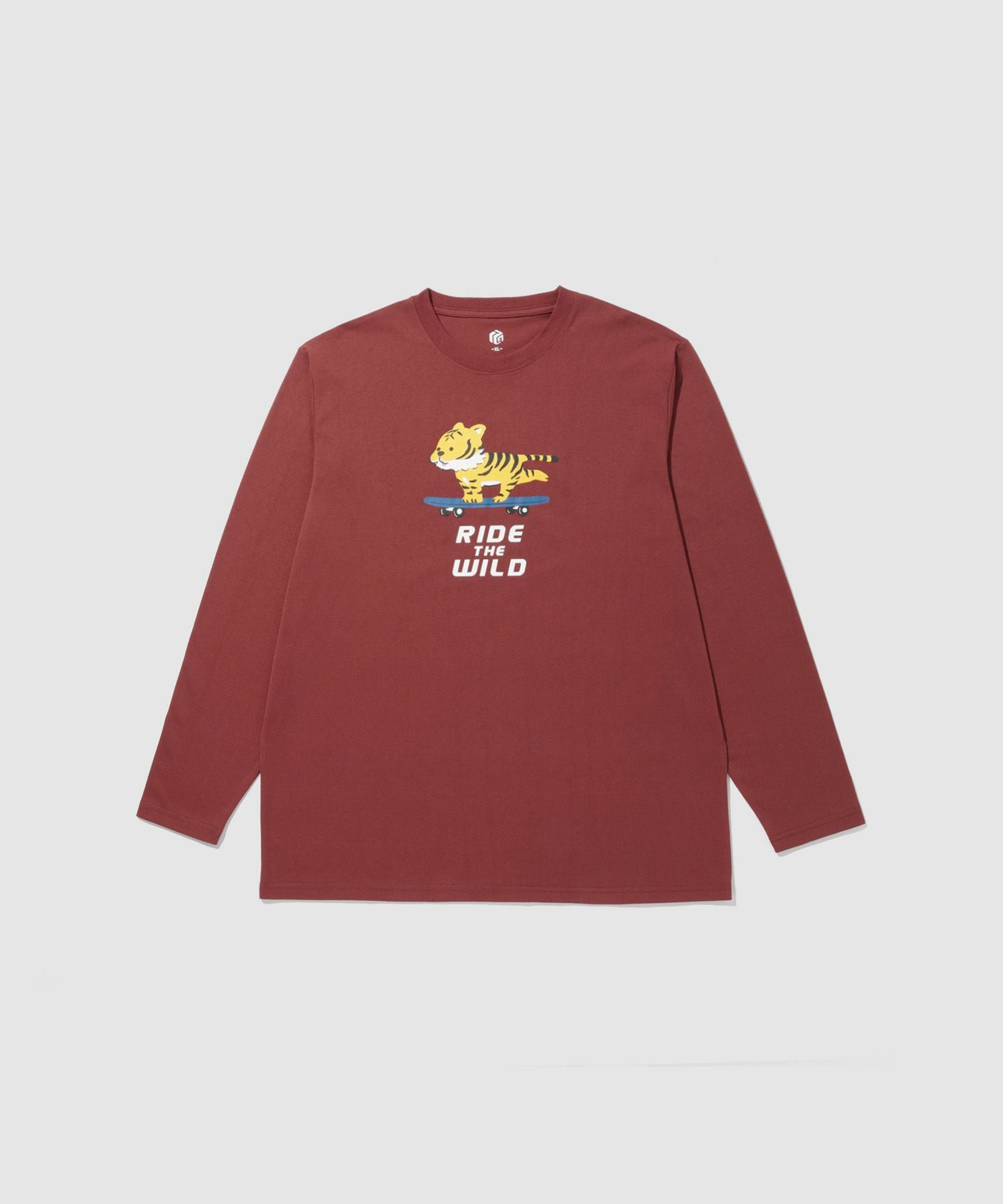 T-GRAPHICS ゆるかわアニマル長袖Tシャツ メンズ