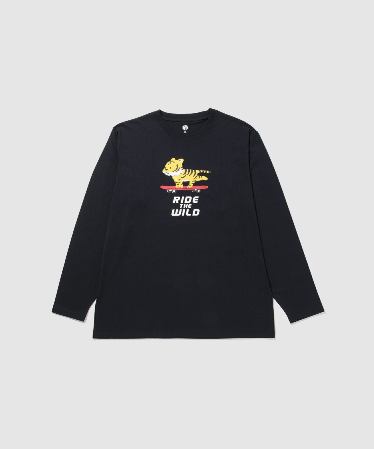 T-GRAPHICS ゆるかわアニマル長袖Tシャツ メンズ