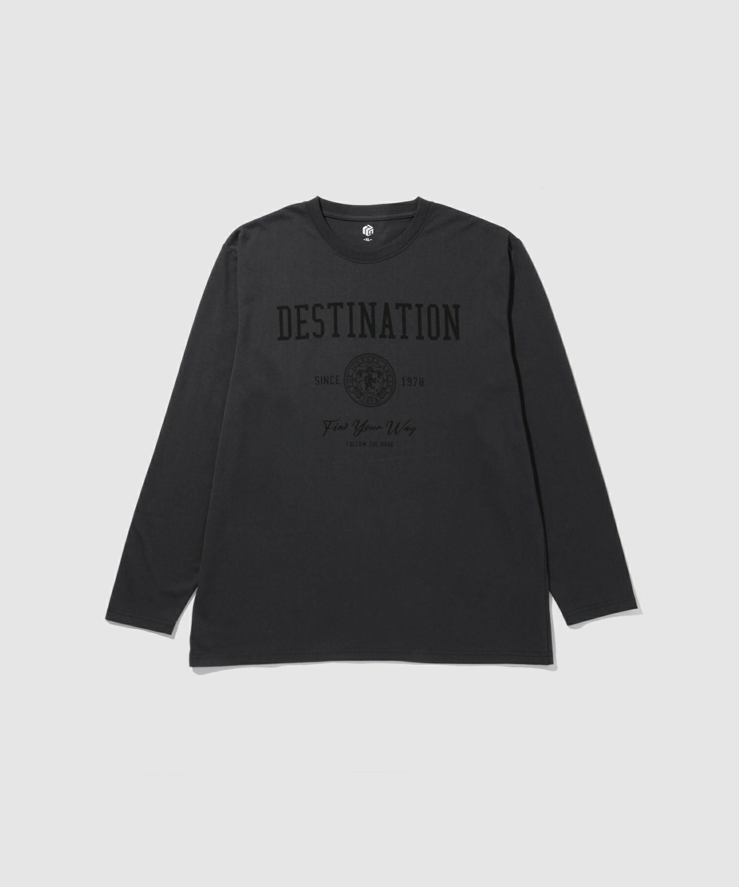 T-GRAPHICS ワンポイント刺繍長袖Tシャツ メンズ