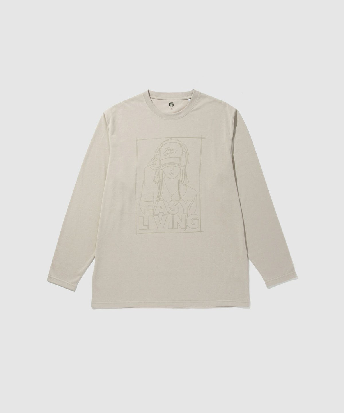 T-GRAPHICS ビッグプリント長袖Tシャツ メンズ