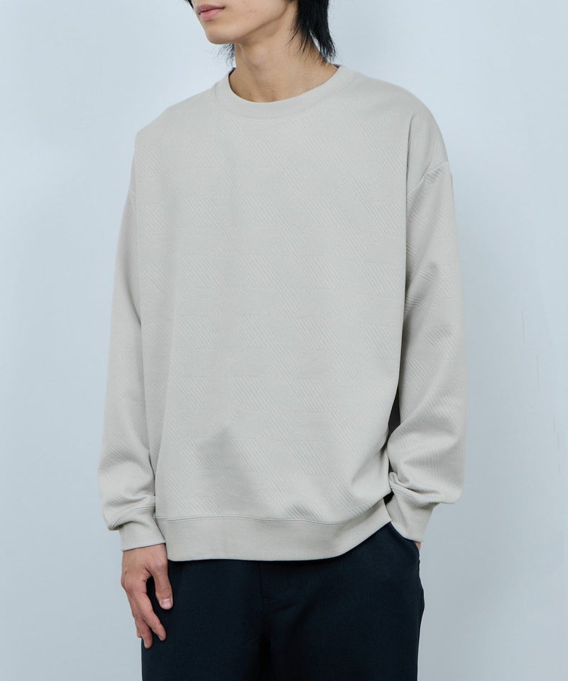 URBAN COLLECTION ふくれジャガード クルーネックスウェット メンズ商品画像-9