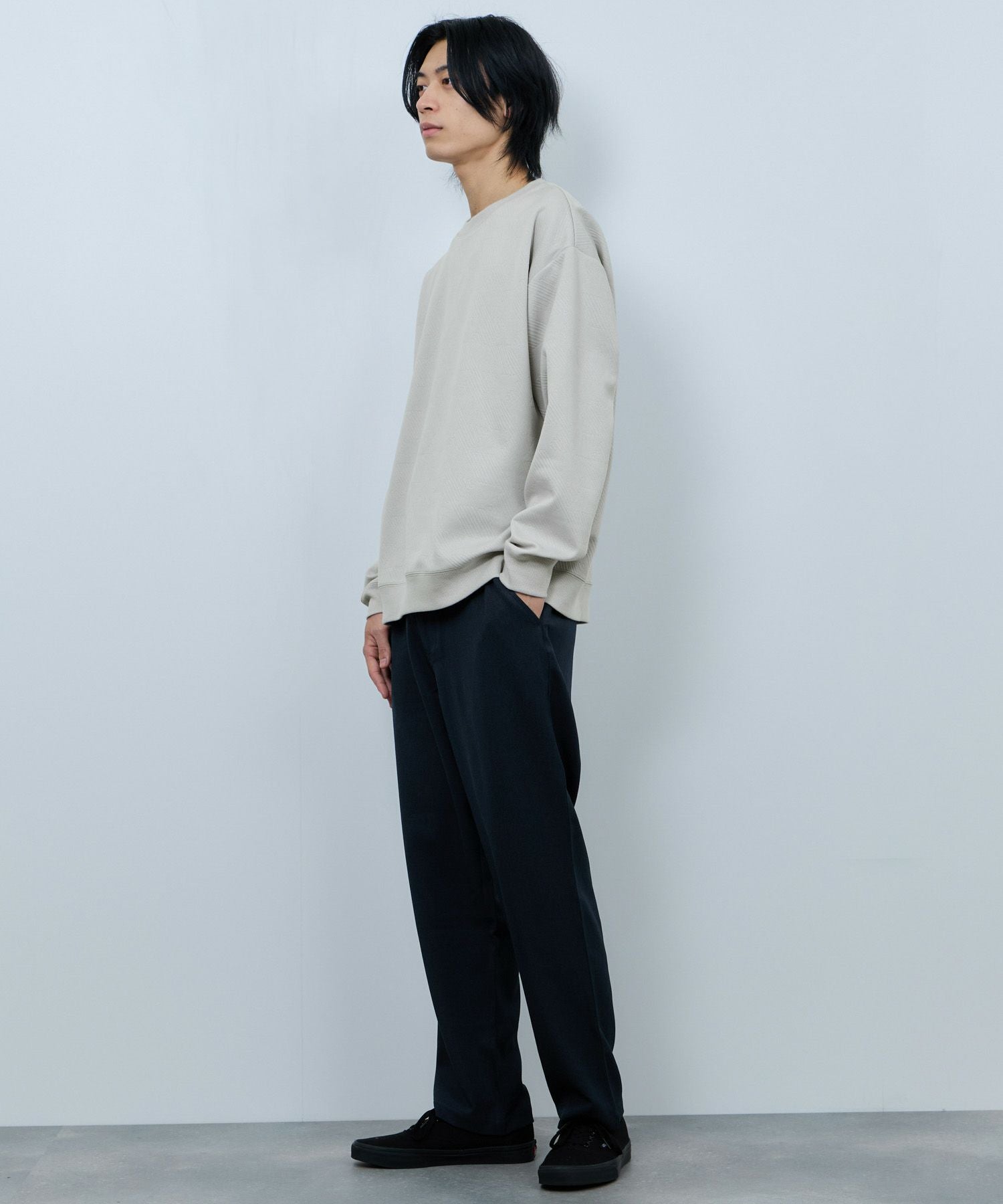 URBAN COLLECTION ふくれジャガード クルーネックスウェット メンズ URBAN COLLECTION ふくれジャガード クルーネックスウェット メンズ