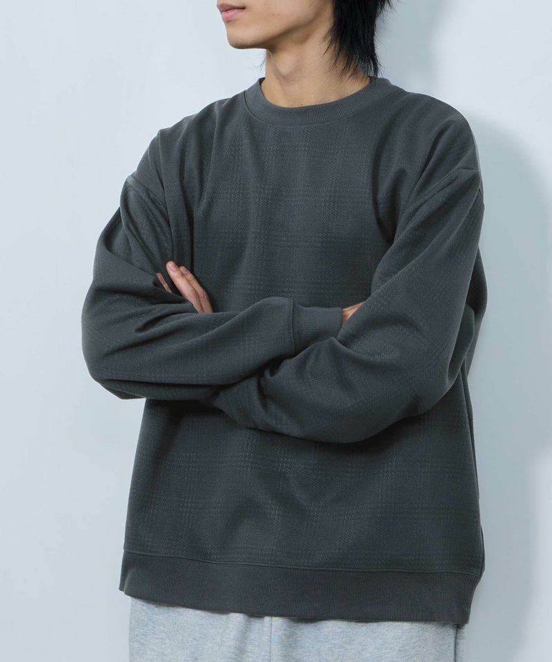 URBAN COLLECTION ふくれジャガード クルーネックスウェット メンズ商品画像-15