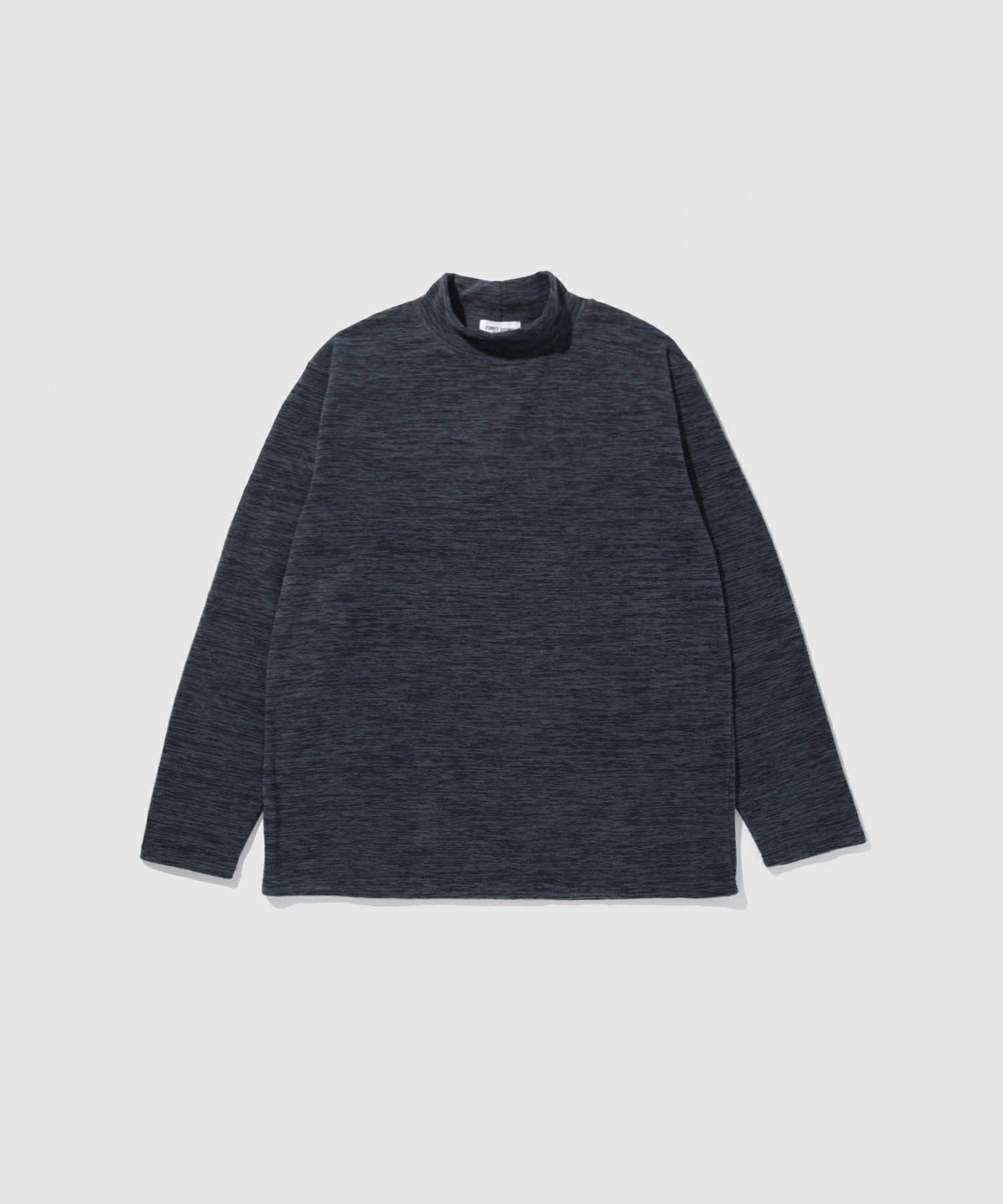FIRST DOWN カチオンフリース モックネック長袖Tシャツ メンズ