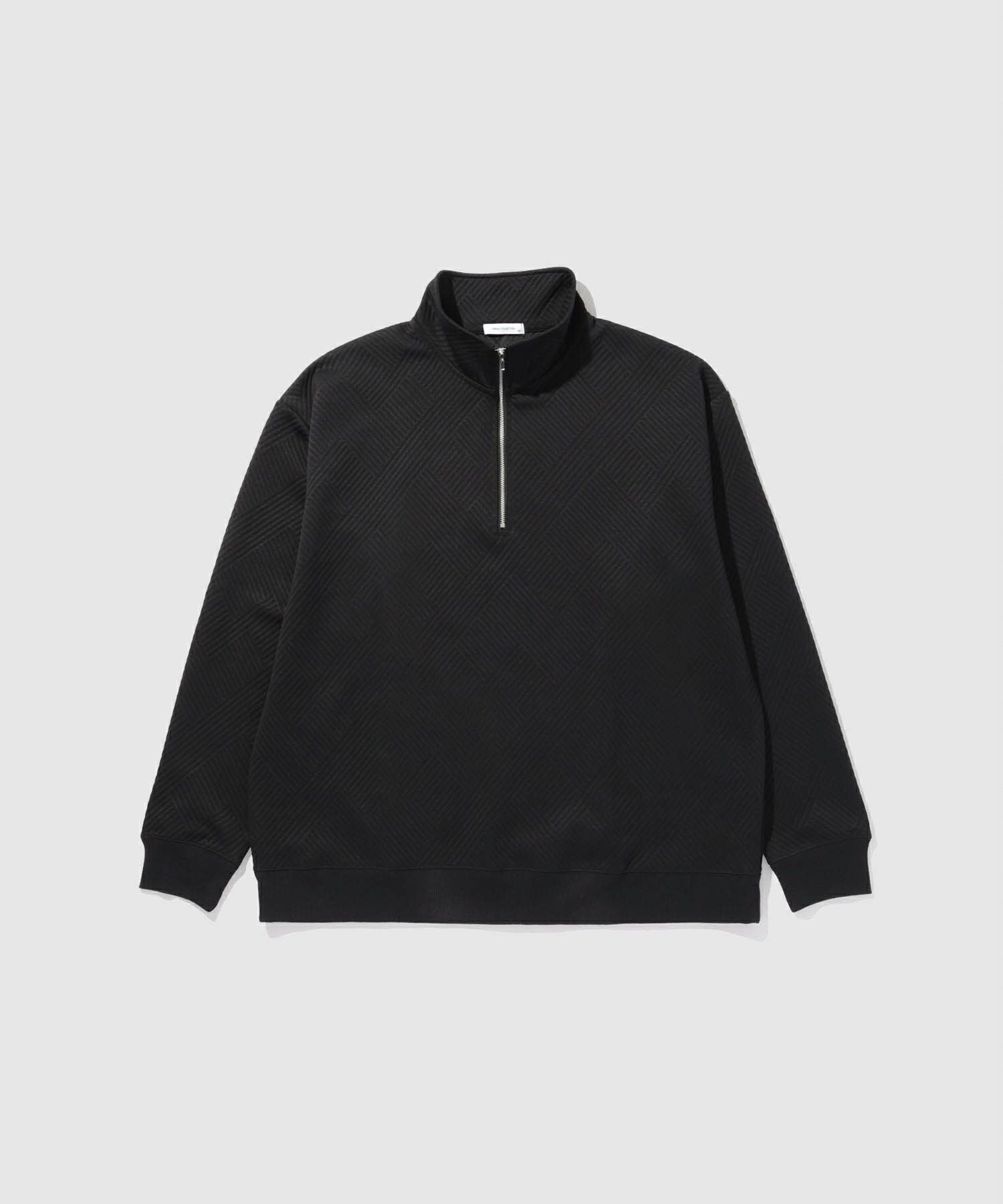 URBAN COLLECTION ふくれジャガード ハーフジップスウェット メンズ