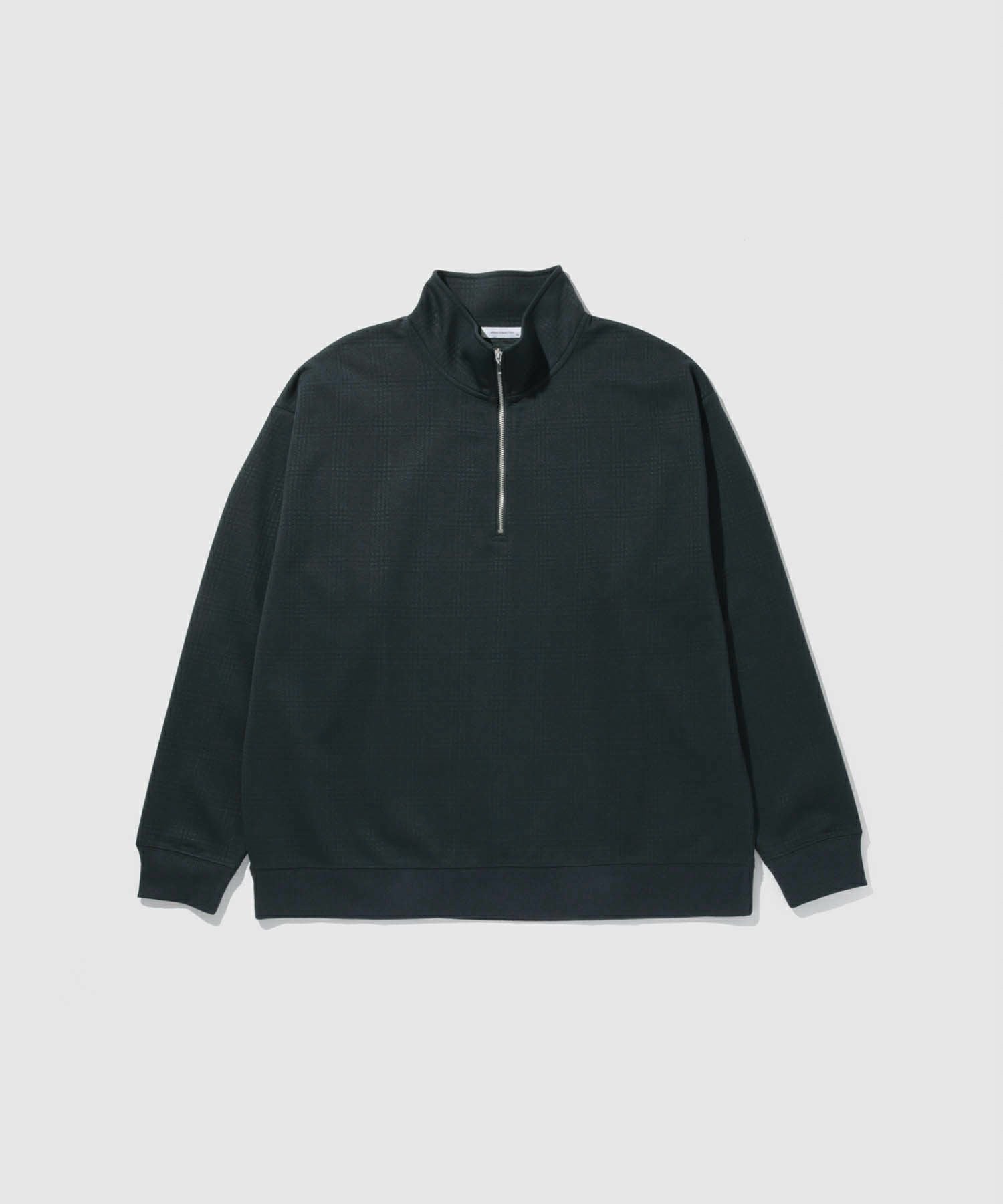 URBAN COLLECTION ふくれジャガード ハーフジップスウェット メンズ