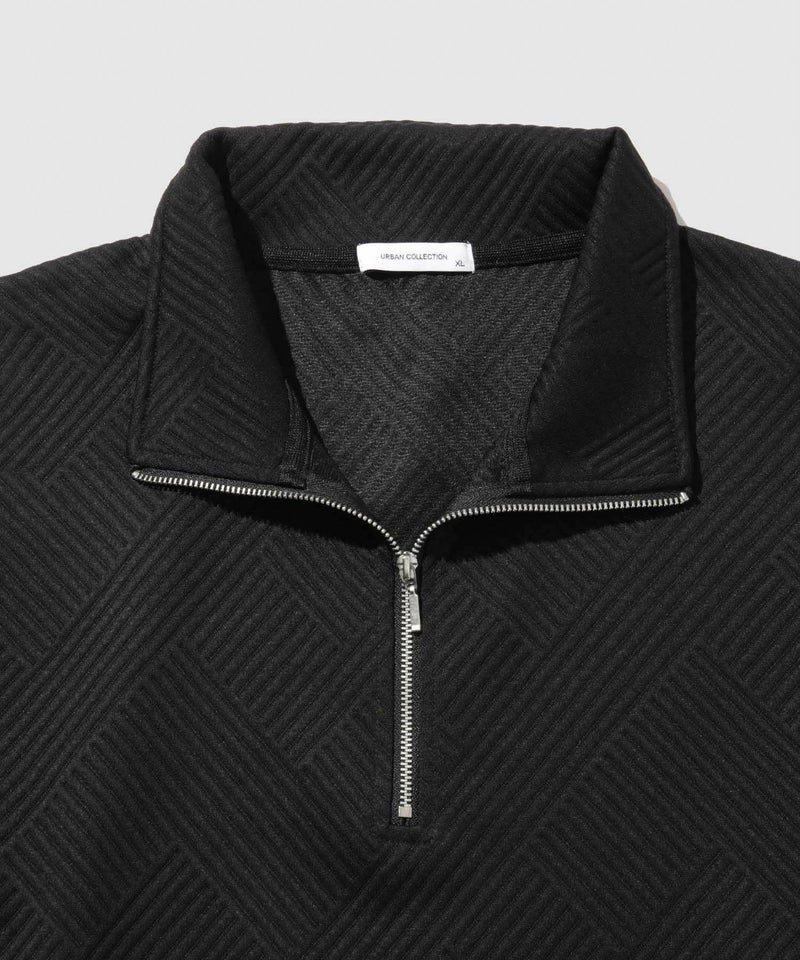 [値下げ]URBAN COLLECTION  ふくれジャガード ハーフジップスウェット メンズ商品画像-24