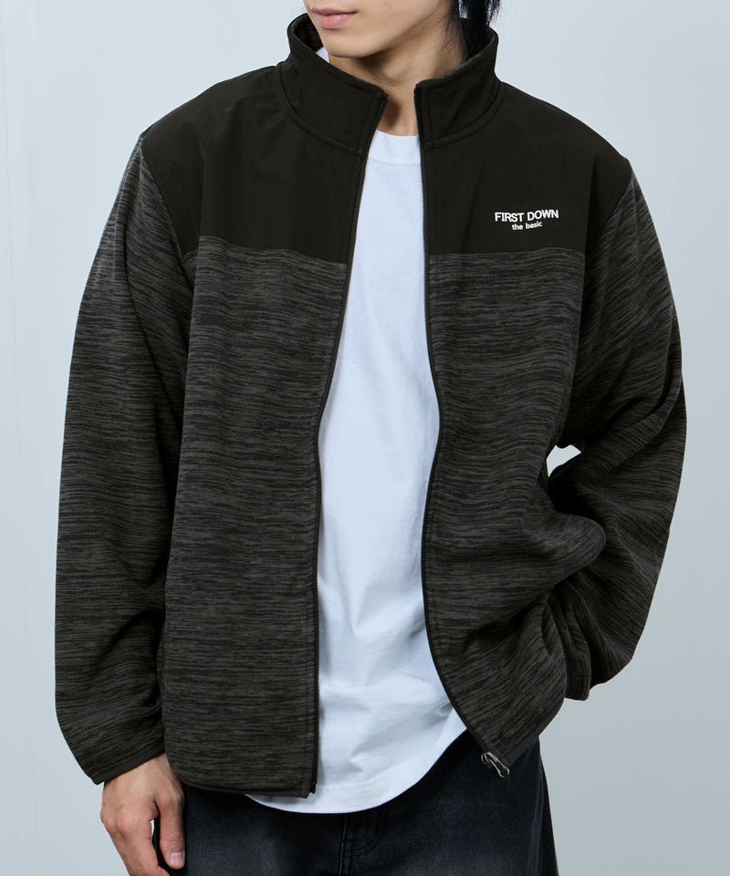 FIRST DOWN カチオンフリース スタンドフルジップブルゾン メンズ商品画像-2