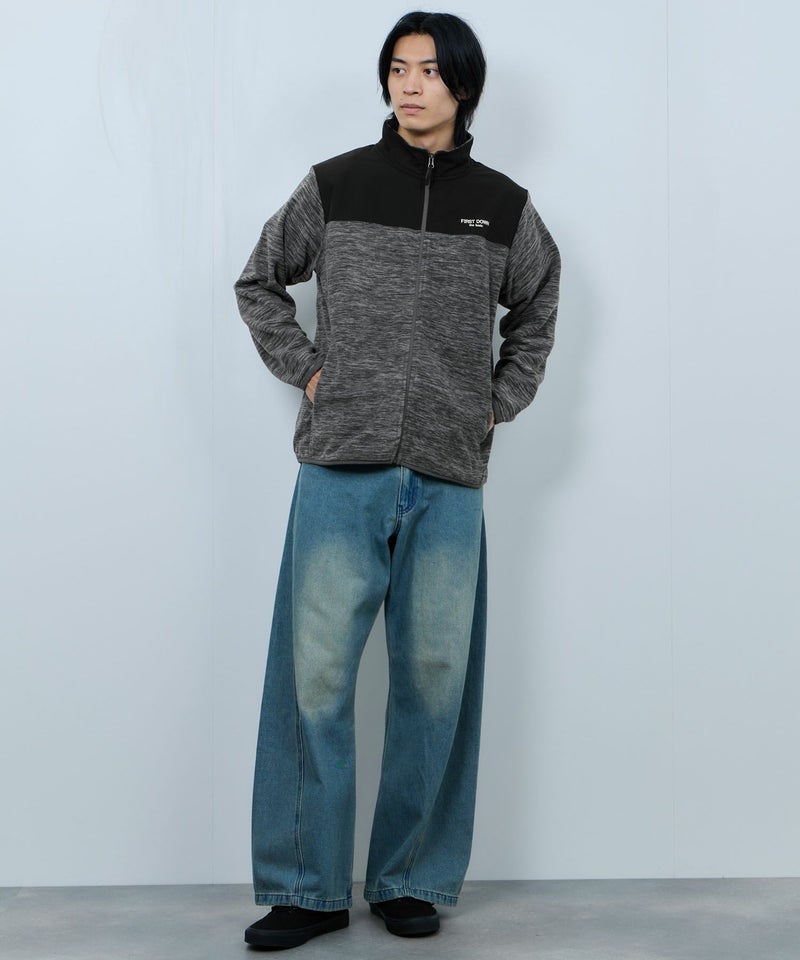 FIRST DOWN カチオンフリース スタンドフルジップブルゾン メンズ商品画像-6