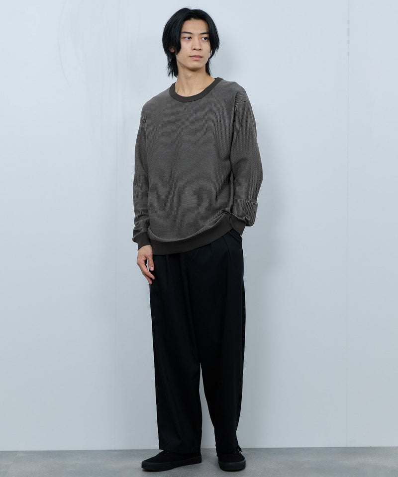 [期間限定knit]Real Standard  ボーダークルーネックニット メンズ商品画像-6