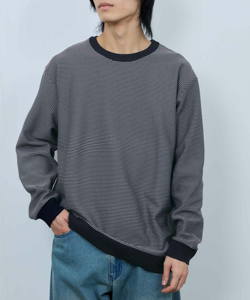 Real Standard ボーダークルーネックニット メンズ商品画像-11