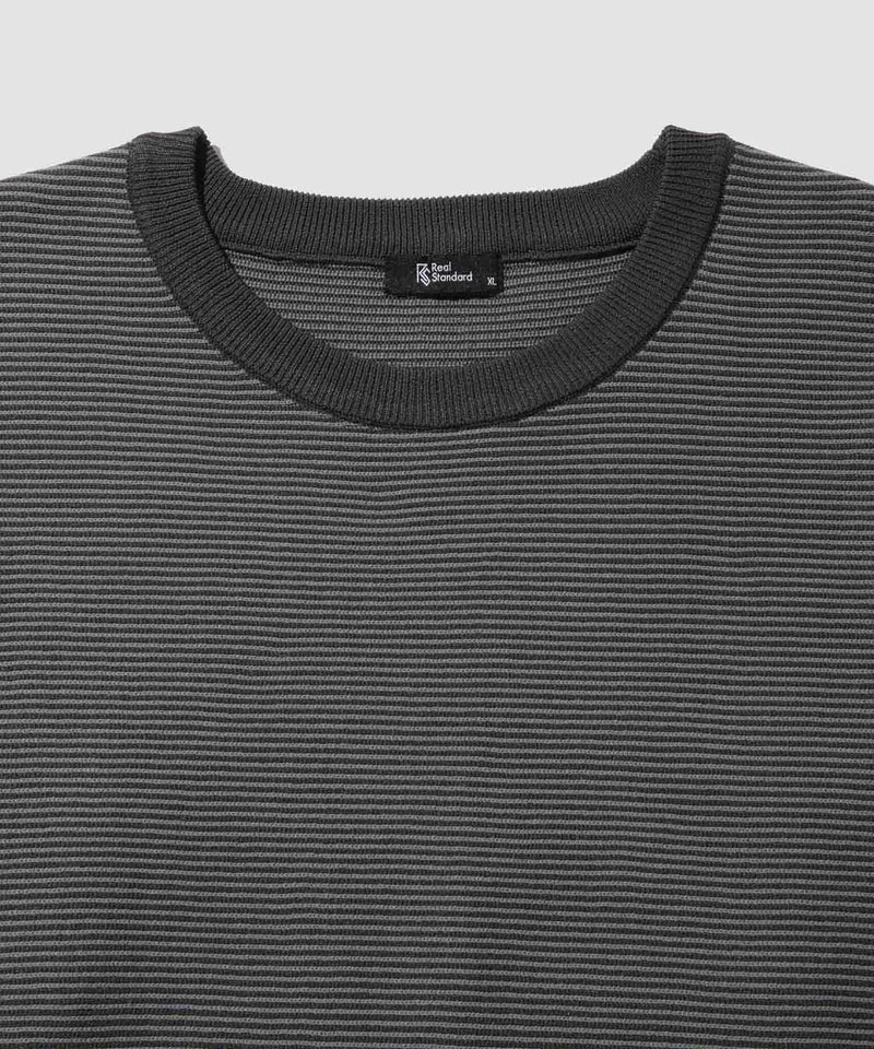 [期間限定knit]Real Standard  ボーダークルーネックニット メンズ商品画像-17