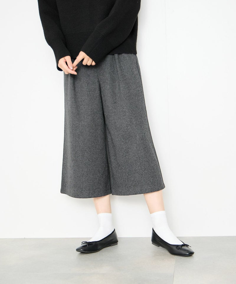 Idnes ツイードライククロップドパンツ レディース商品画像-1