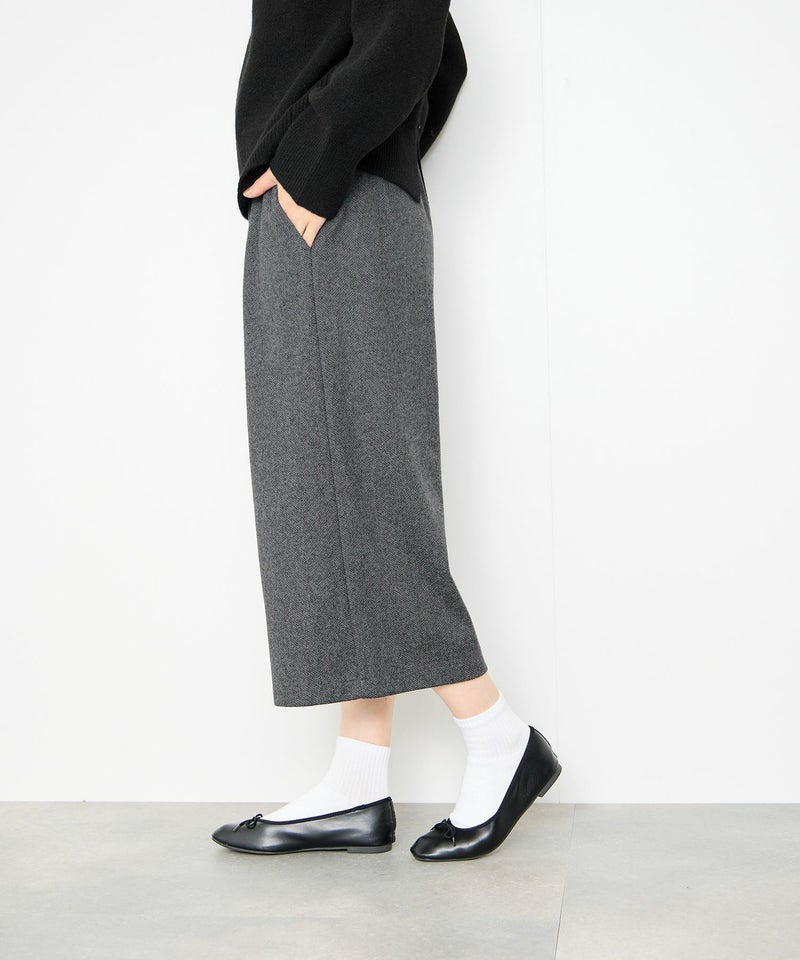 Idnes  ツイードライククロップドパンツ レディース商品画像-4