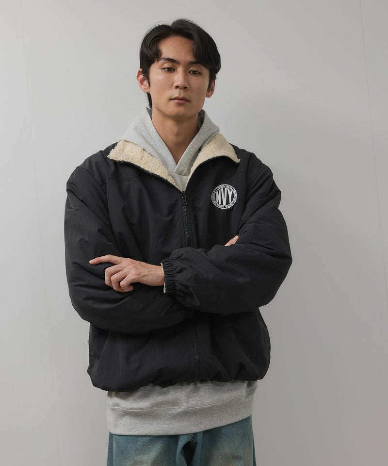 NAVY 裏ボアリバーシブルブルゾン メンズ商品画像-1