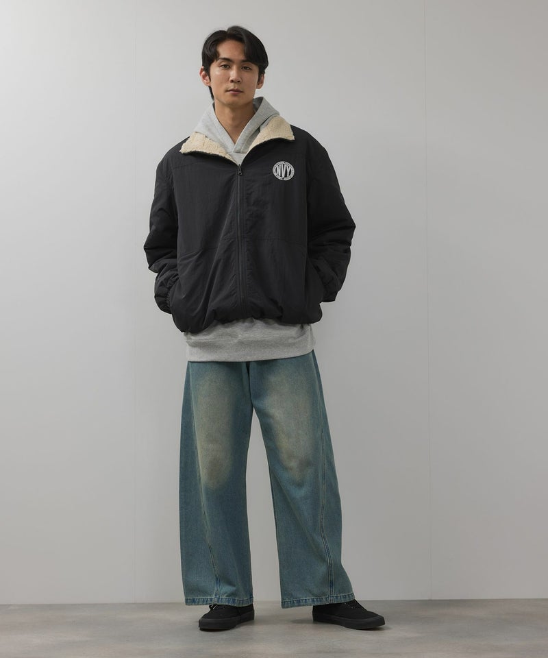 NAVY 裏ボアリバーシブルブルゾン メンズ商品画像-5
