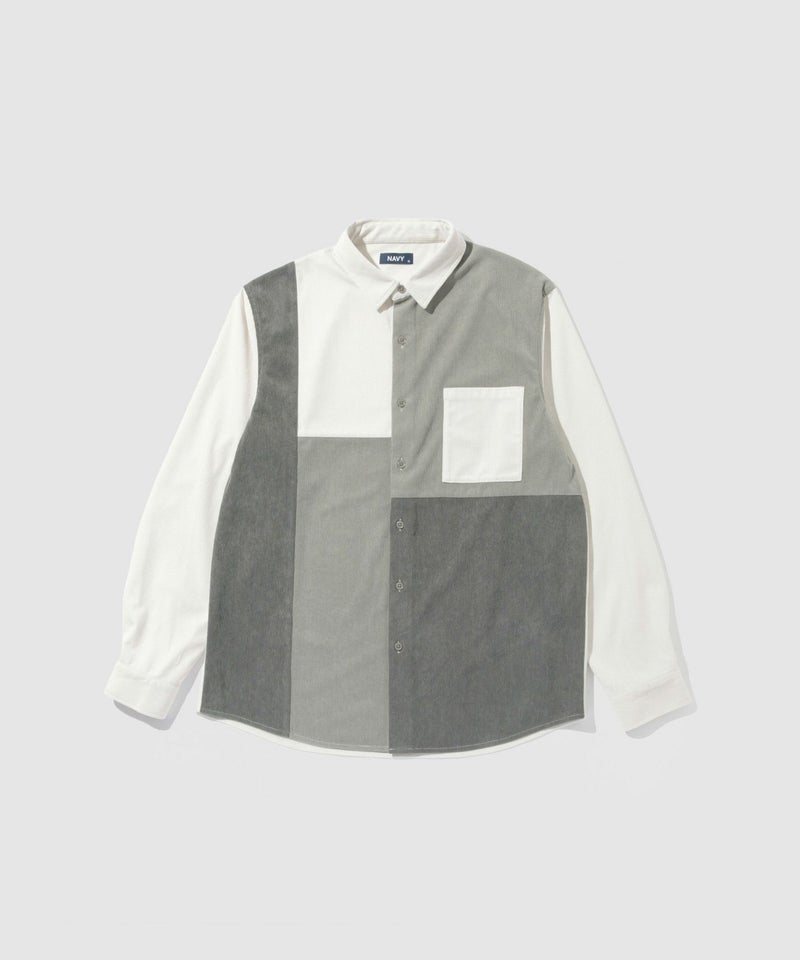 NAVY コーデュロイ切替レギュラーカラーシャツ メンズ商品画像-15