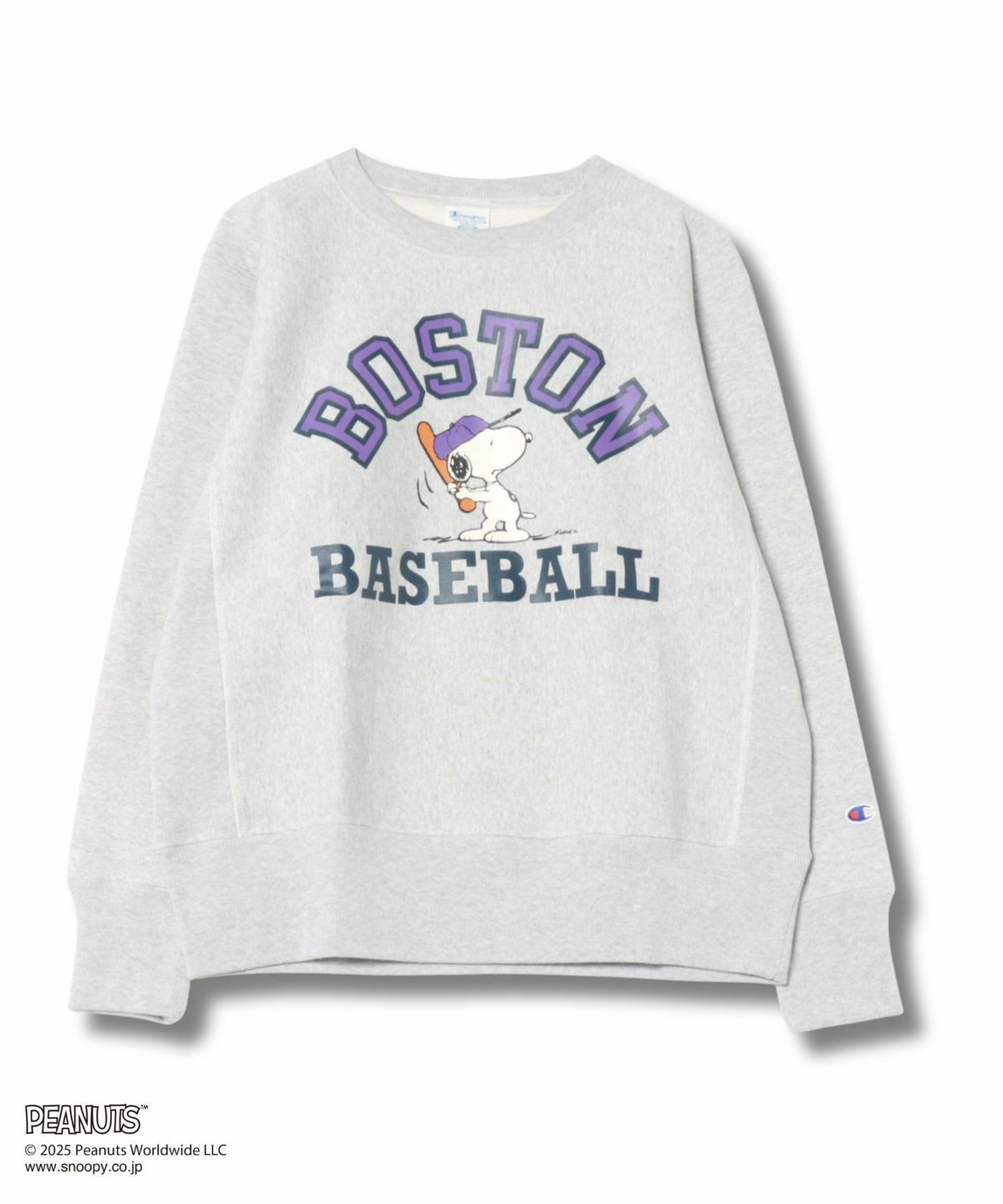 【WEB限定】Champion リバースウィーブ(R) スヌーピープリントスウェット メンズ