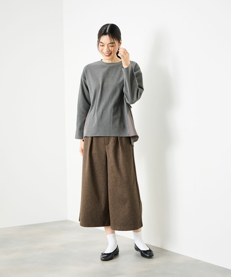 Idnes ドッキングペプラムプルオーバー レディース商品画像-8