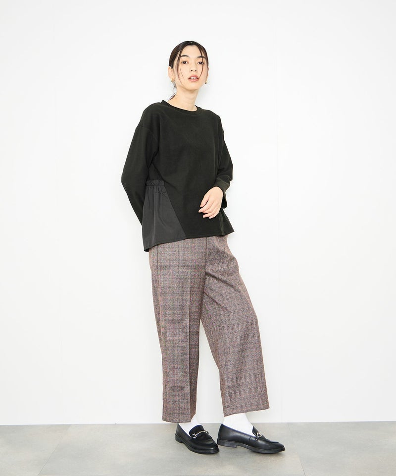 Idnes ドッキングペプラムプルオーバー レディース商品画像-14