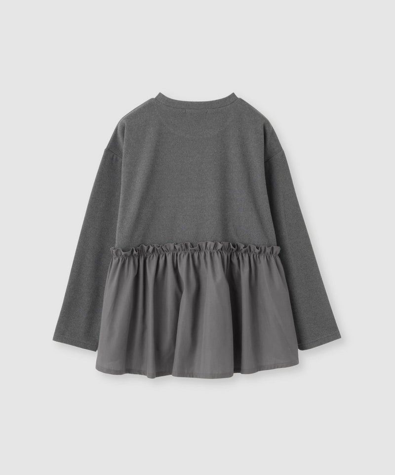 Idnes ドッキングペプラムプルオーバー レディース商品画像-19