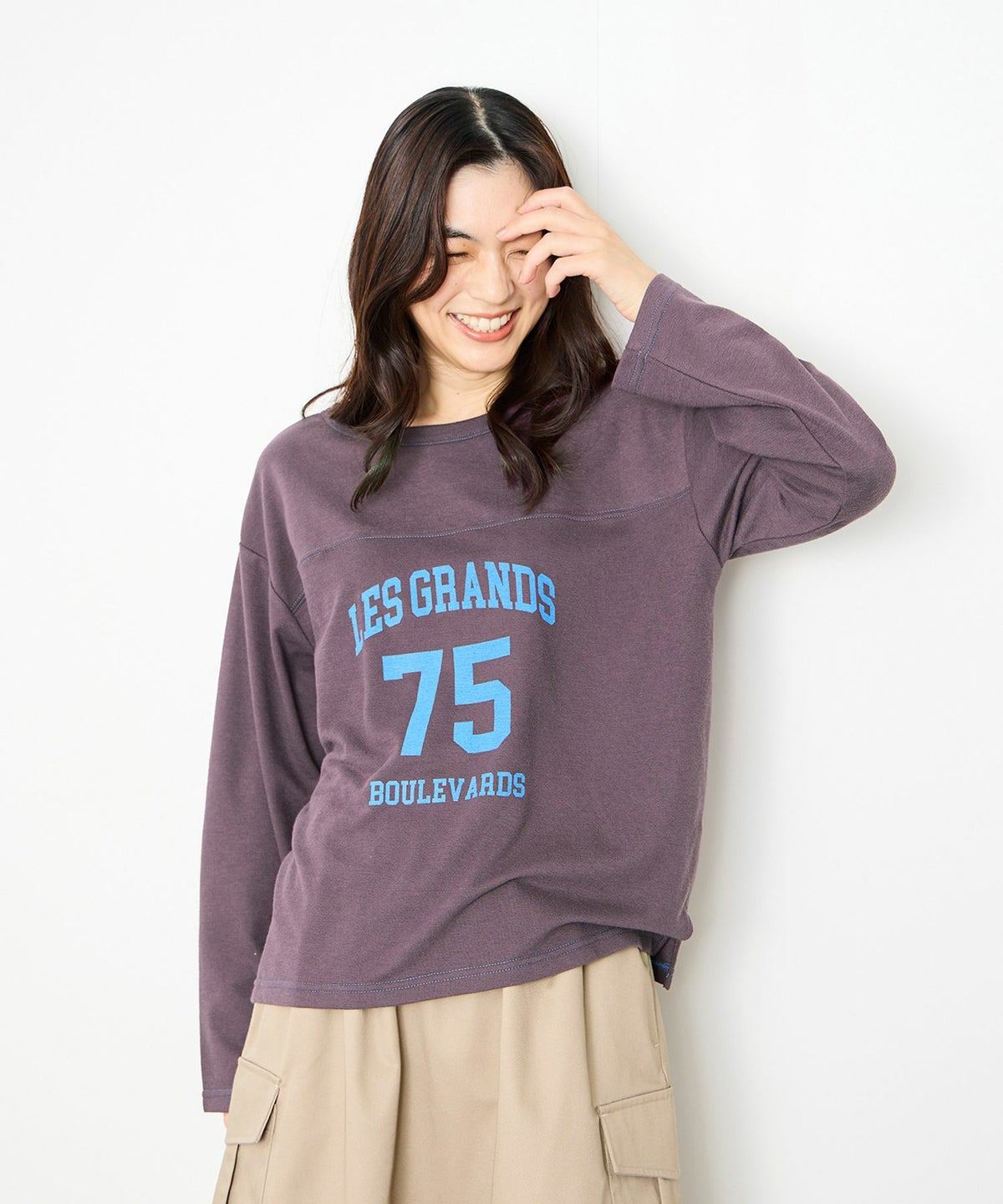 Idnes 2WAYフットボールロゴTシャツ レディース メール便 対応商品