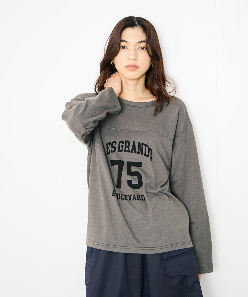 Idnes 2WAYフットボールロゴTシャツ レディース メール便 対応商品商品画像-10