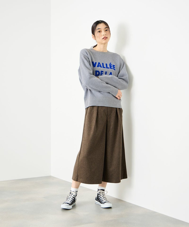 [期間限定knit]Idnes  ジャガードロゴニットプルオーバー レディース商品画像-8