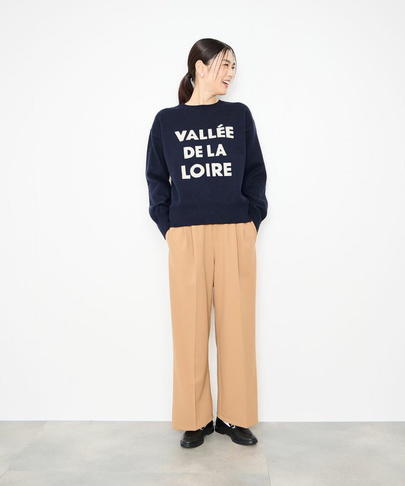 [期間限定knit]Idnes  ジャガードロゴニットプルオーバー レディース商品画像-13