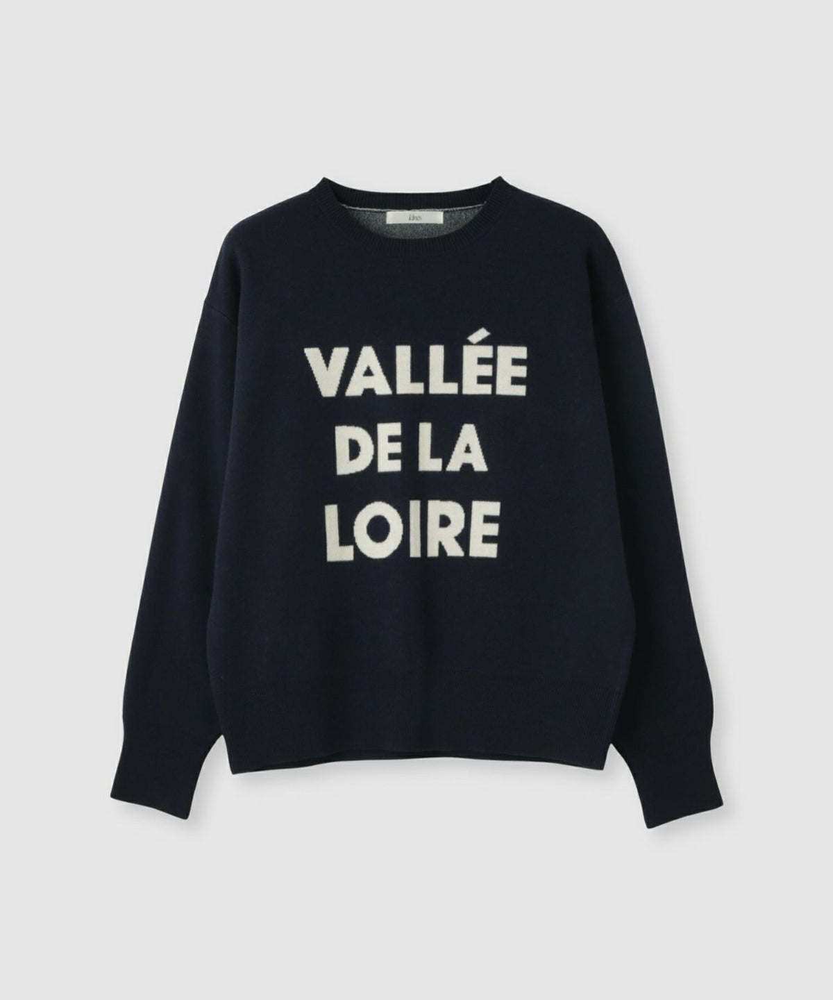 Idnes ジャガードロゴニットプルオーバー レディース