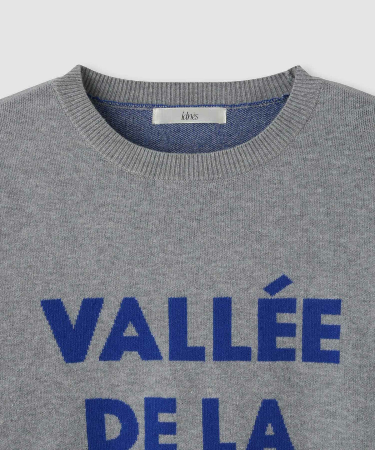 Idnes ジャガードロゴニットプルオーバー レディース