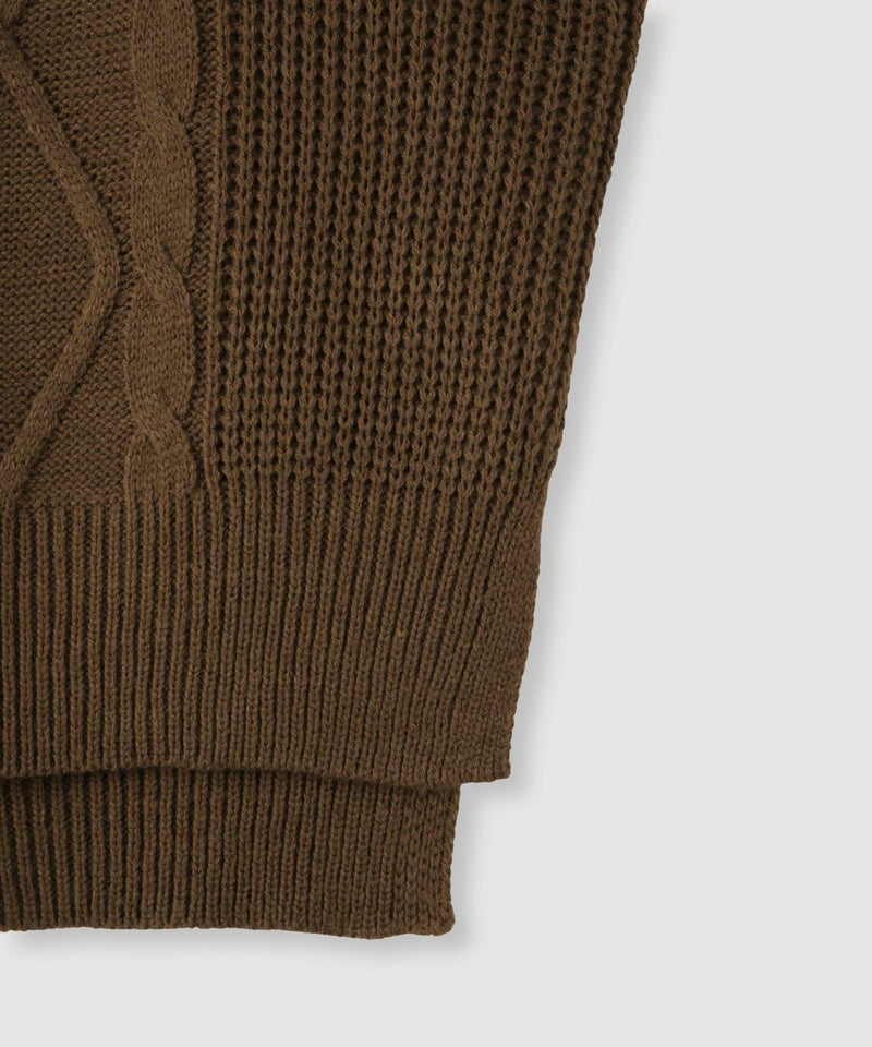 [期間限定knit]Idnes  ケーブルハイネックニット レディース商品画像-21