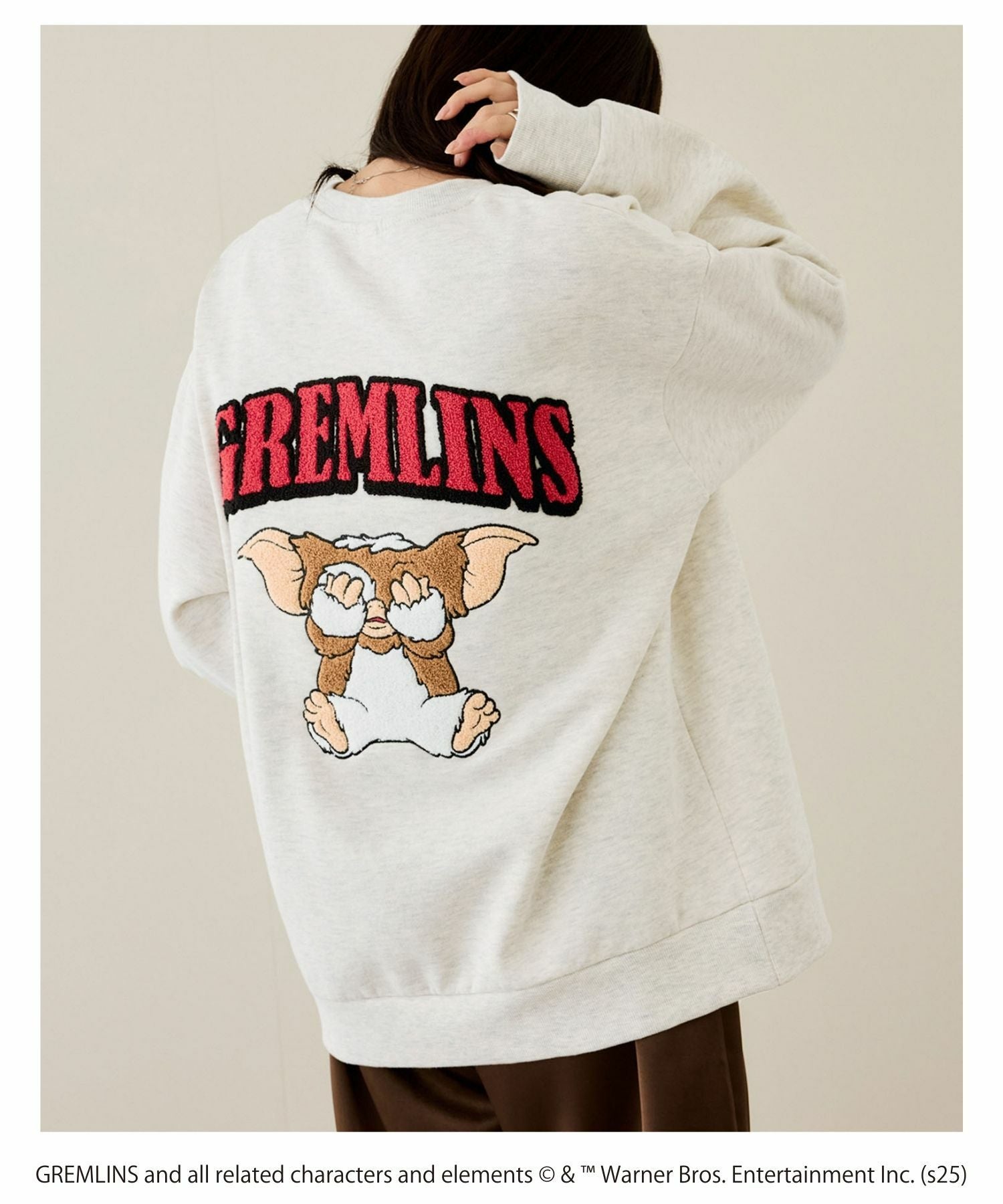GREMLINS サガラ刺繍トレーナー メンズ