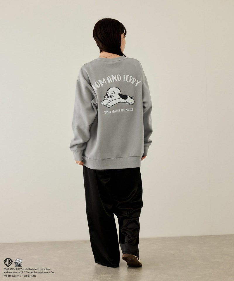 Tom and Jerry 子犬サガラ刺繍トレーナー メンズ商品画像-7