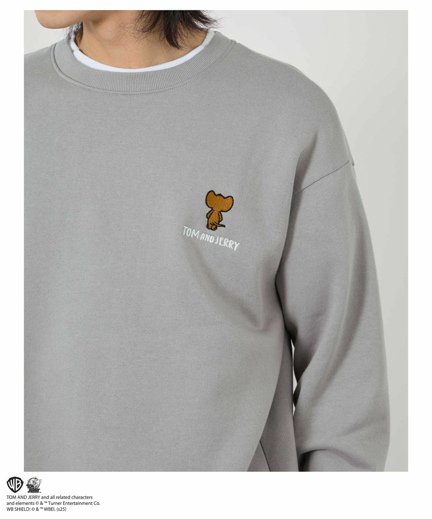 ロイスクレヨン アニマル刺繍 トレーナー グレー タグ付き 新品未使用 CORISCO（コリスコ） トレーナー スウェット 裏起毛モノトーンアニマル