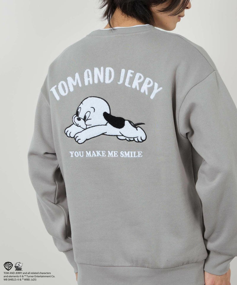 Tom and Jerry 子犬サガラ刺繍トレーナー メンズ商品画像-9