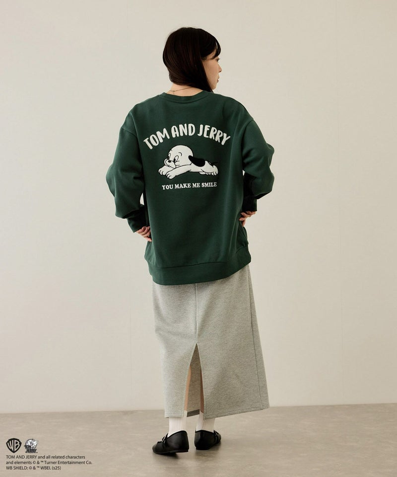 Tom and Jerry 子犬サガラ刺繍トレーナー メンズ商品画像-17