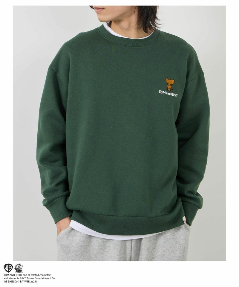 Tom and Jerry 子犬サガラ刺繍トレーナー メンズ商品画像-18