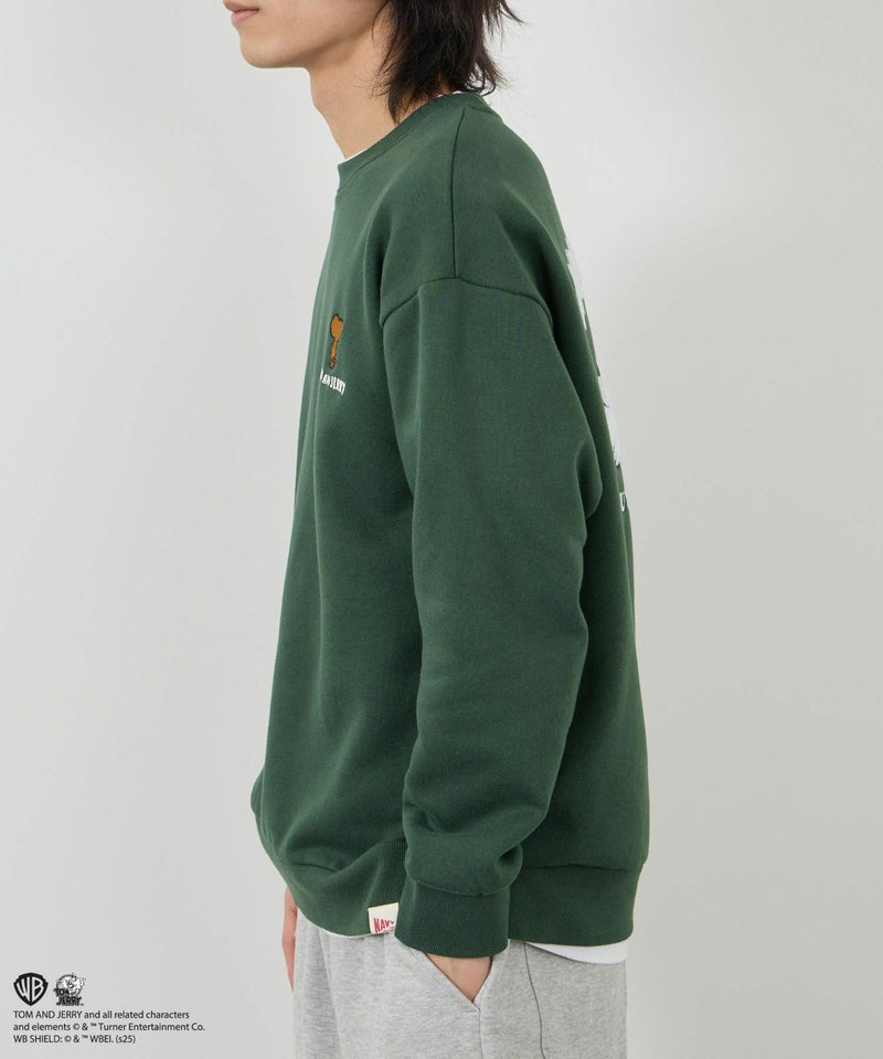 Tom and Jerry 子犬サガラ刺繍トレーナー メンズ商品画像-19