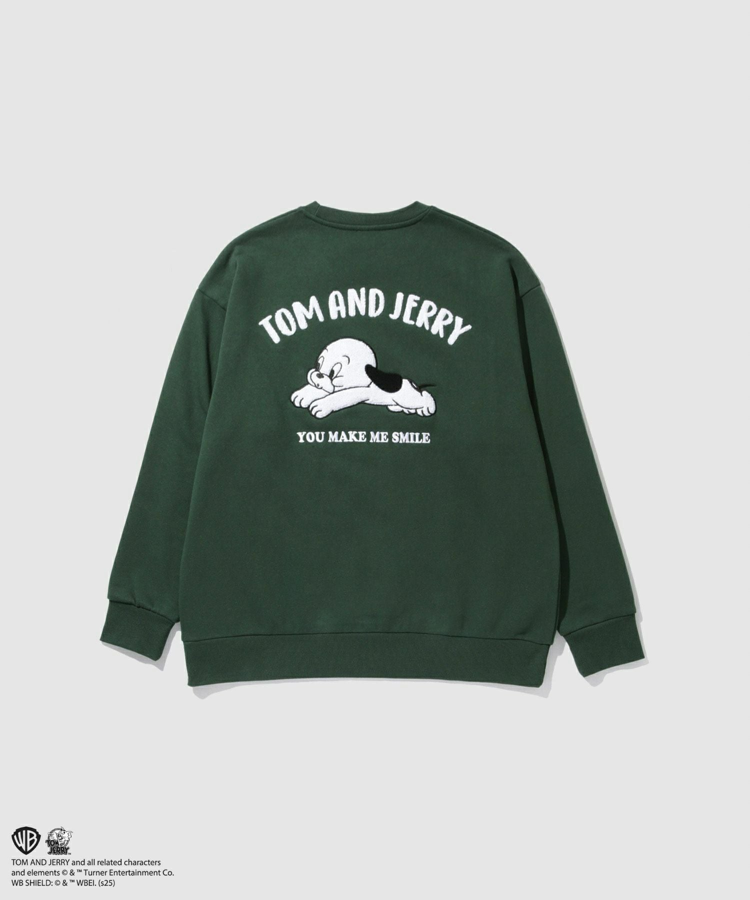 Tom and Jerry 子犬サガラ刺繍トレーナー メンズ