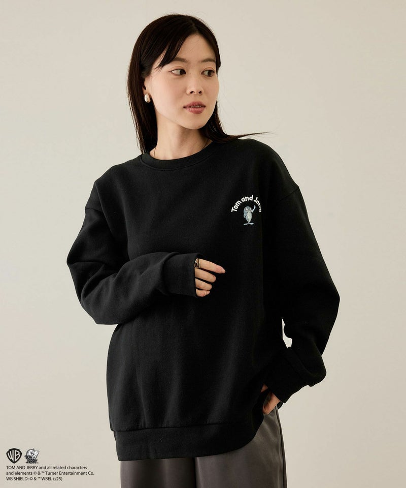 Tom and Jerry 魚総刺繍トレーナー メンズ商品画像-3