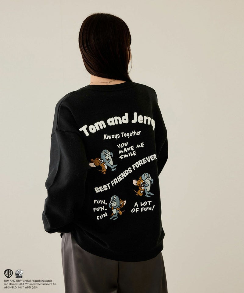 Tom and Jerry 魚総刺繍トレーナー メンズ商品画像-4