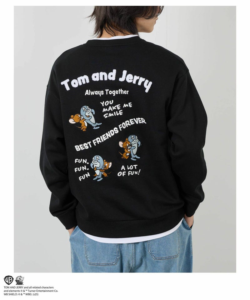 Tom and Jerry 魚総刺繍トレーナー メンズ商品画像-8