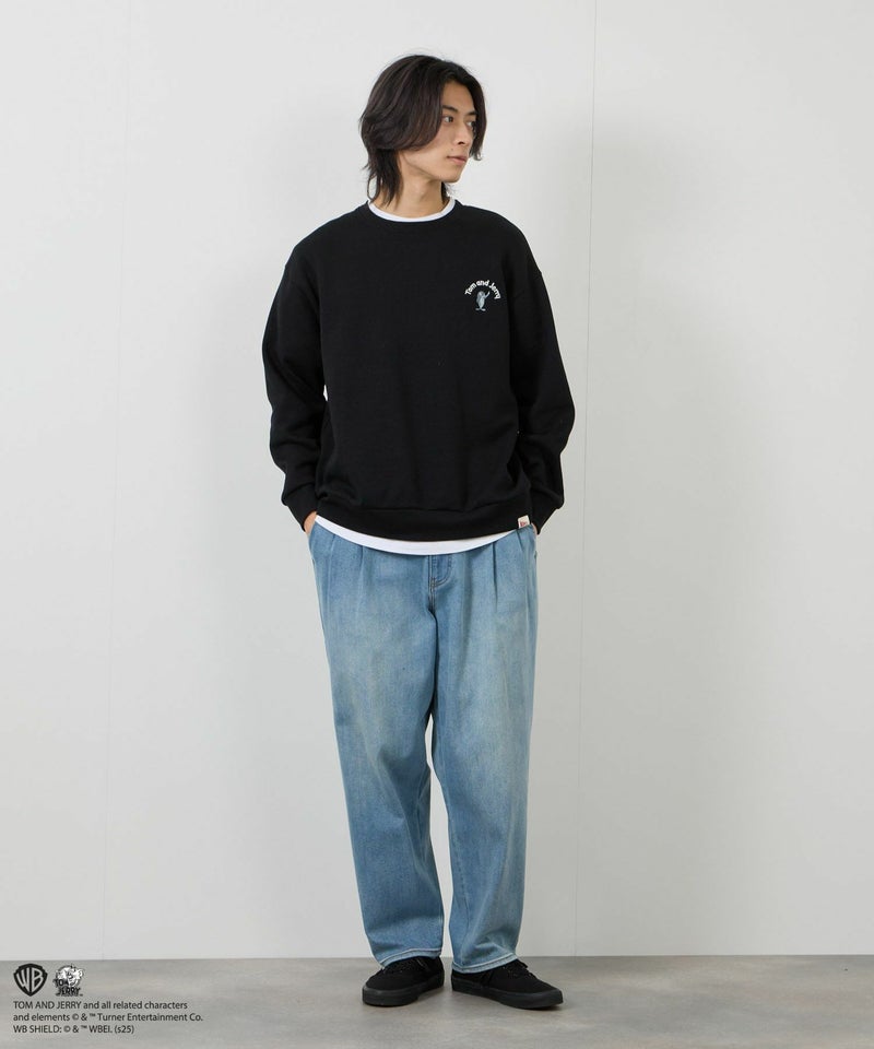 Tom and Jerry 魚総刺繍トレーナー メンズ商品画像-10